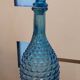 Blue glass carafe