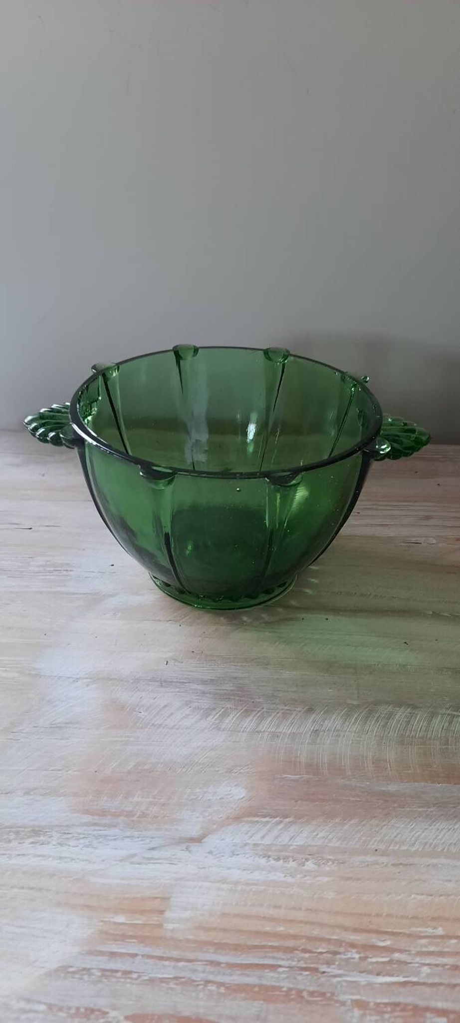 Vintage molded glass bowl