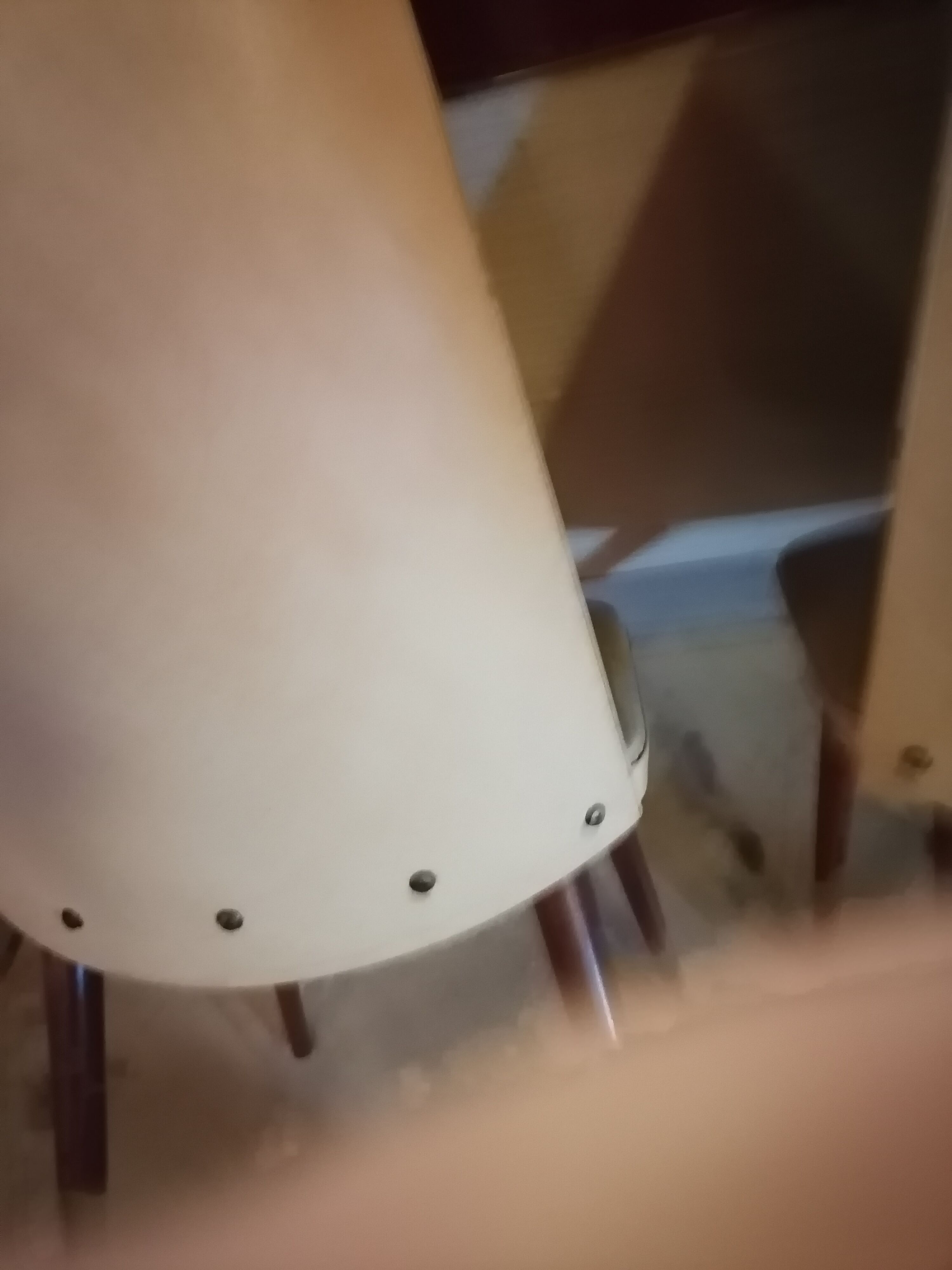 Lot of 2 chairs Scandinavian style 1960 50 Skai marble cream