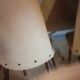 Lot of 2 chairs Scandinavian style 1960 50 Skai marble cream