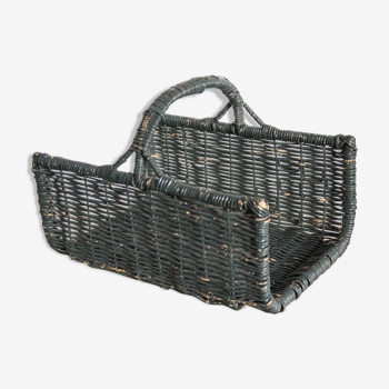 Panier à bûches en osier