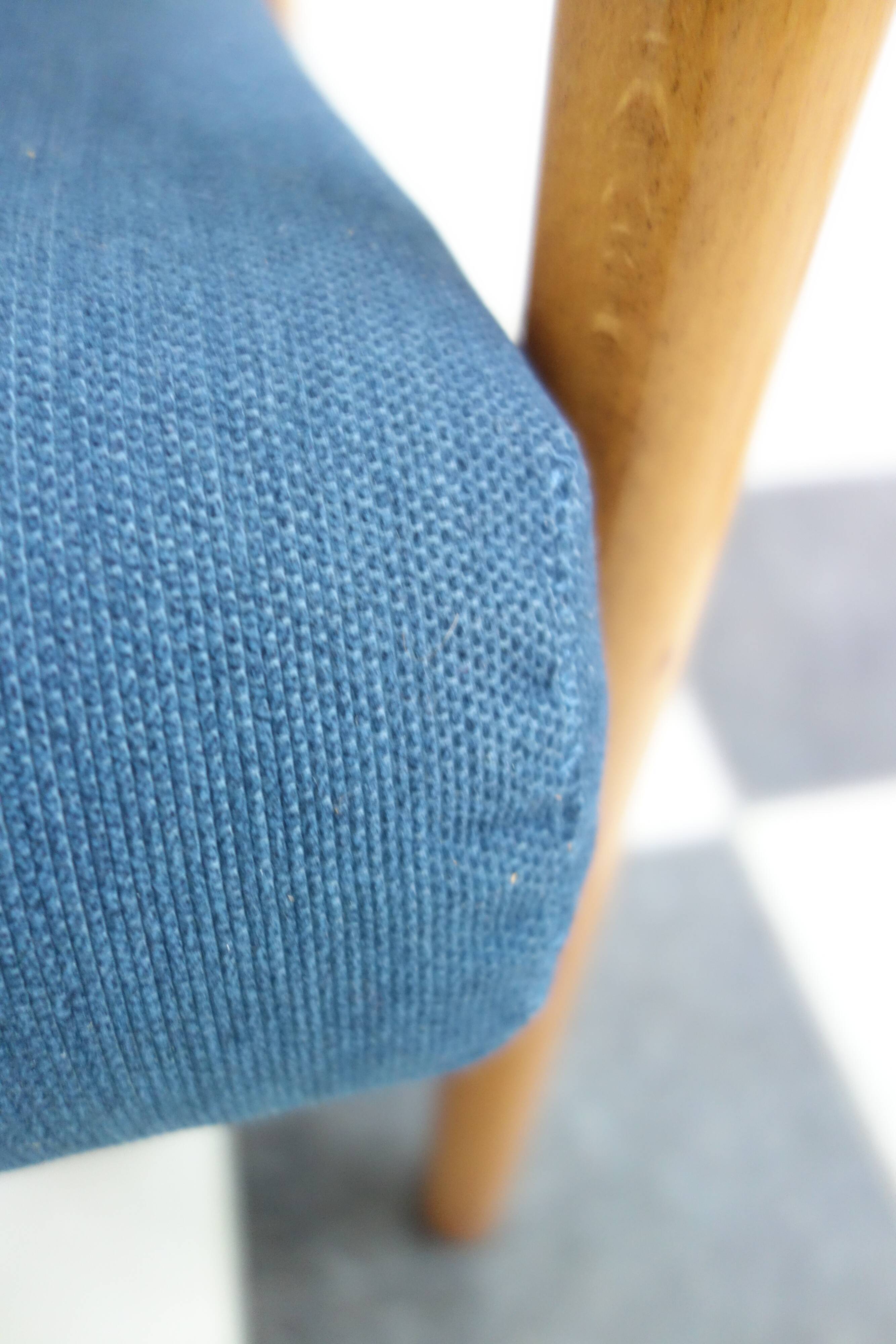 Walter knoll relax armchair 1960s in blue fabric