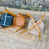 Set of 8 mismatched chairs