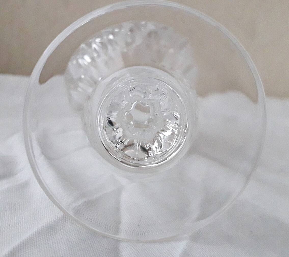 6 verres à pied cristal