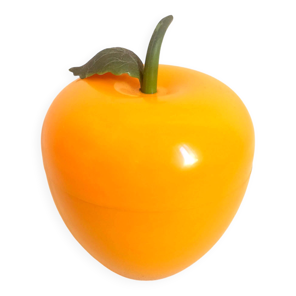 Seau à glace forme orange Années 70 Hauteur 17 cm