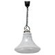 1970s Czechoslovak Mid-Century Glass Pendant Lamp with Marbled Shade