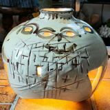 Anonymous openwork ceramic lamp 1970