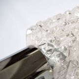 Pair of Targetti glass and chrome wall lights