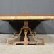 Table basse en laiton et travertin, époque Art Déco, 1930
