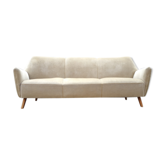 Canapé club danois années 50/60 vintage beige