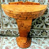 Art Deco console in elm magnifying glass