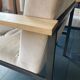 Pair of pomax metal/velvet armchairs