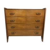 Vintage oak chest of drawers 1970