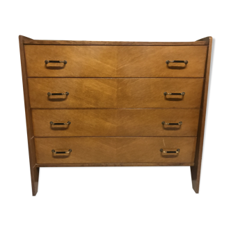 Vintage oak chest of drawers 1970