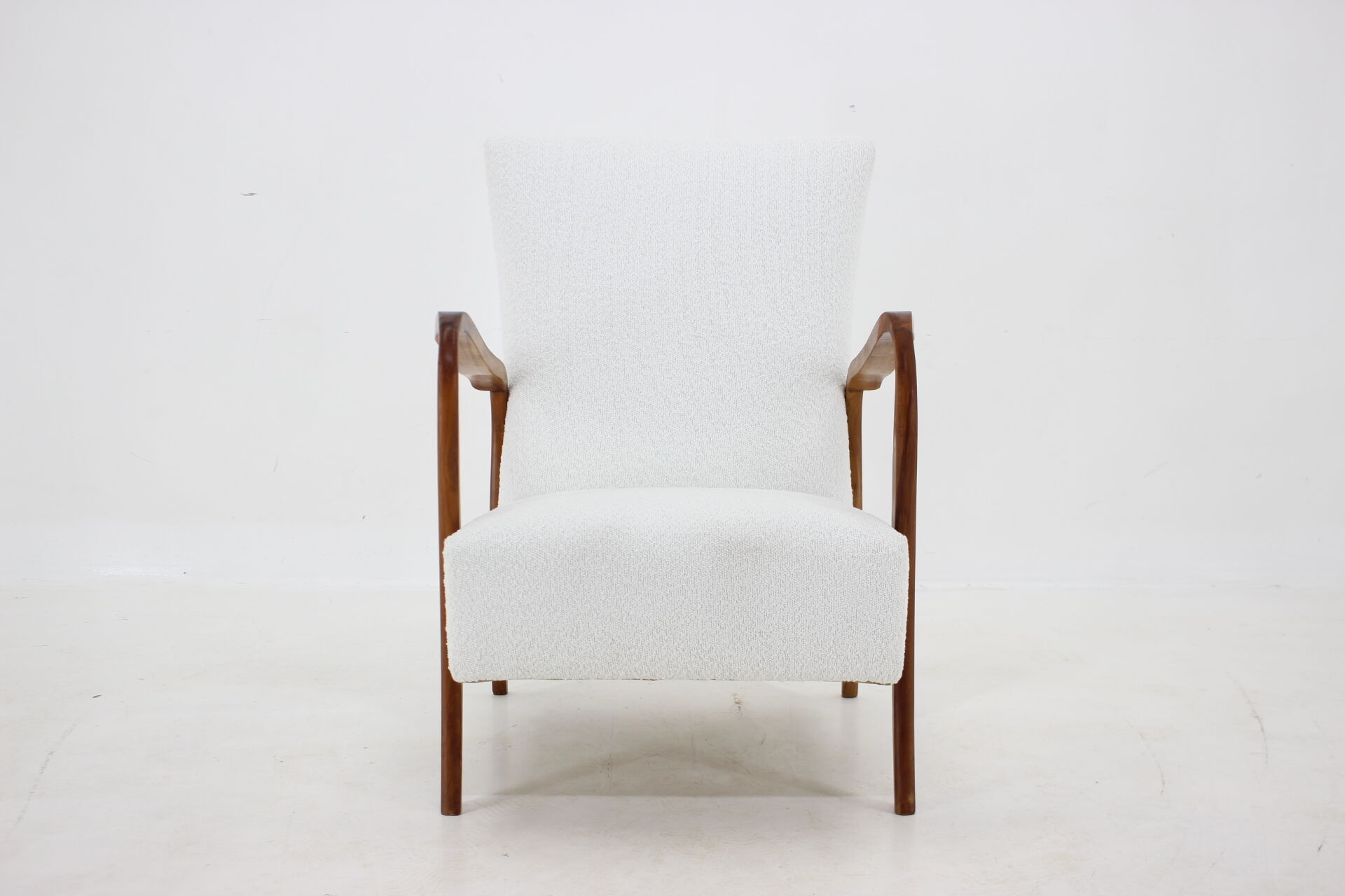 1960s italian armchair in bouclé