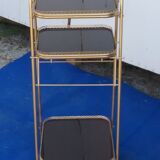 Vintage gold metal shelf