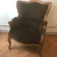 Louis XV style armchair with earpieces