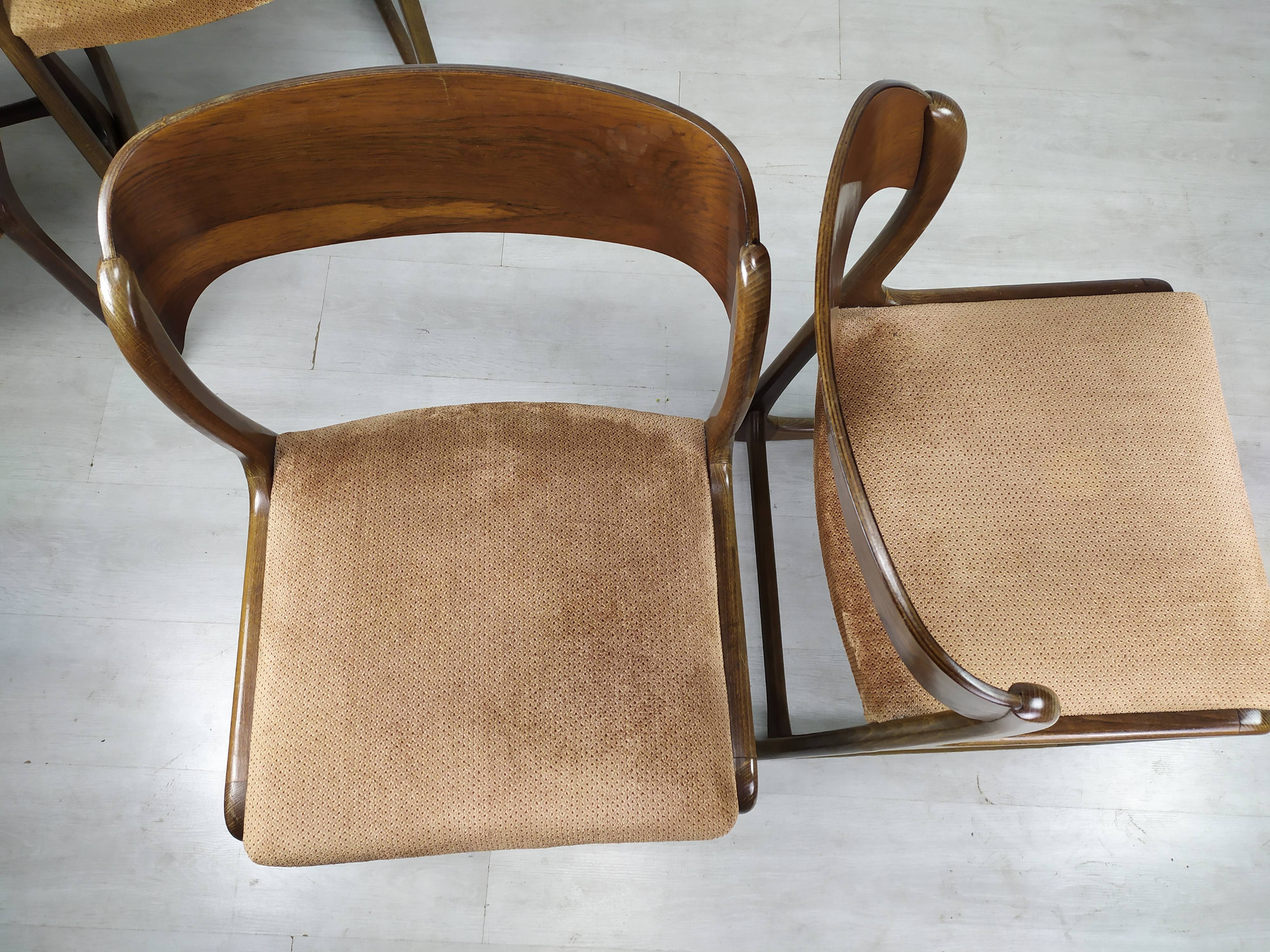 4 baumann sleigh chairs