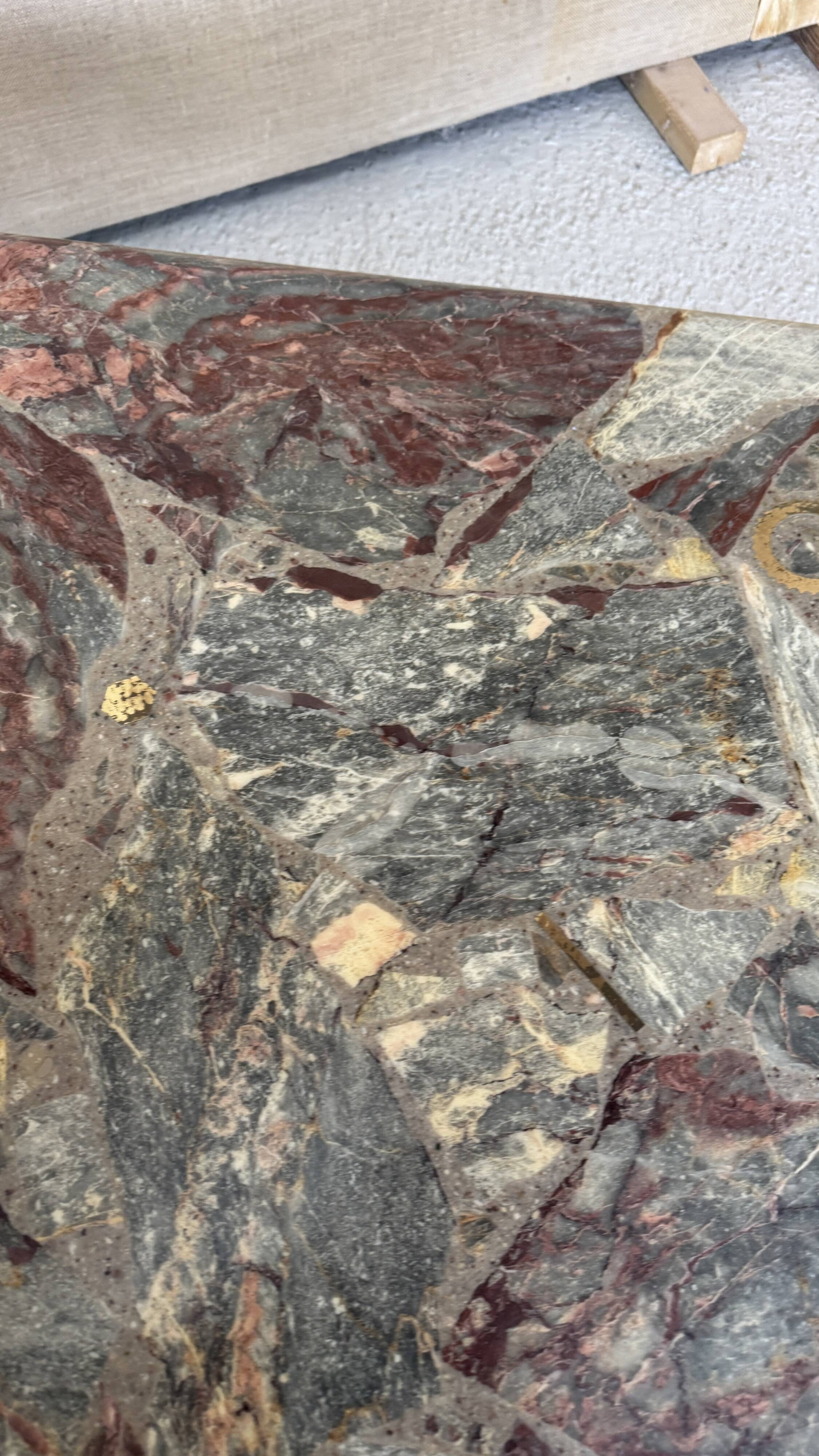 Green marble coffeetable