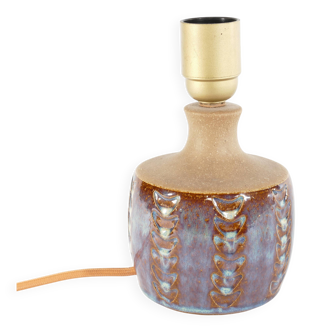 Scandinavian Modern Blue Glazed Stoneware Table Lamp, Søholm Stentøj, 1960s