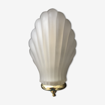 Art deco shell wall lamp