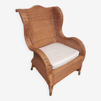 Fauteuil osier et rotin