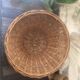 Vintage braided wicker fruit bell