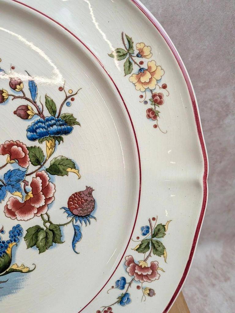 Large round plate Villeroy & Boch Phoenix – Ironstone – 33.5 cm – Exotic birds