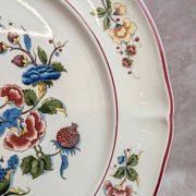 Grand plat rond Villeroy & Boch Phoenix – Terre de fer – 33,5 cm – Oiseaux exotiques