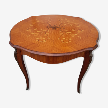 Louis XV style coffee table in rosewood