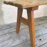 Old wooden school bench 50s