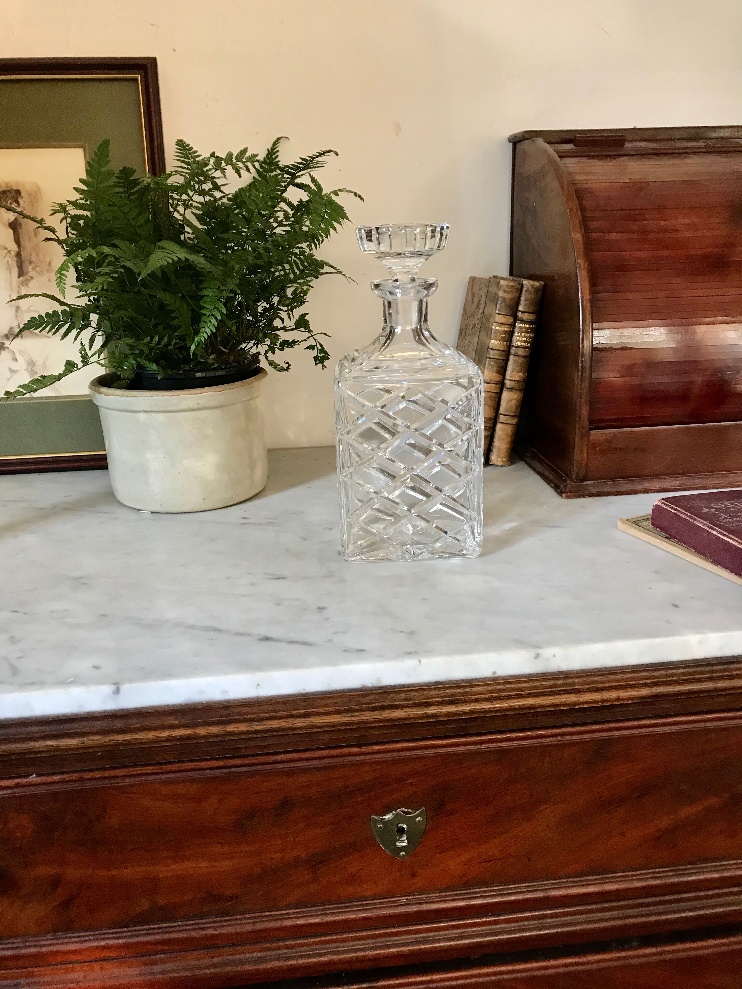 Crystal whisky carafe