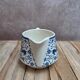 Small milk jug Boch Frères – La Louvière Dragon model – blue decoration – vintage Belgium