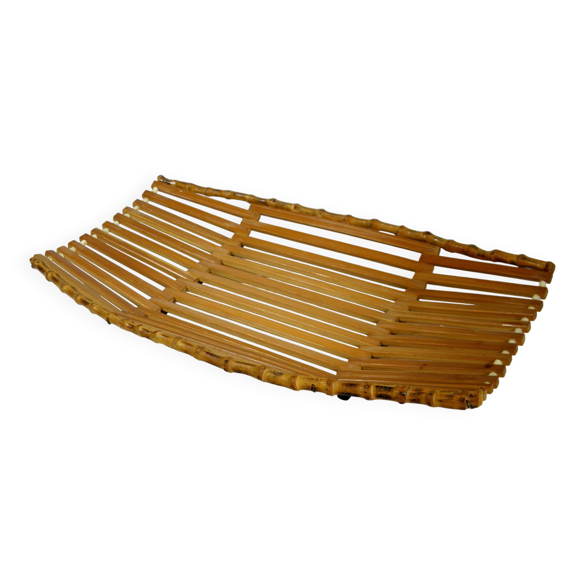 Vintage 1960s "BAMBOO" BASKET