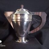 Art Deco silver-plated coffee and tea service, stamped.