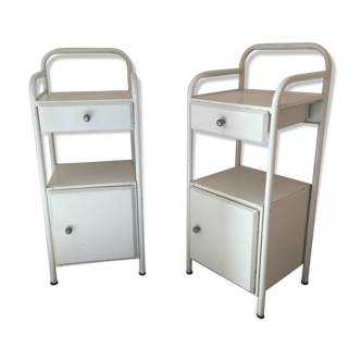 Paire de chevets d’hôpital