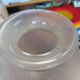 Frosted glass Art Deco vase – Raised relief deer decoration