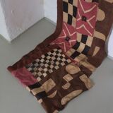 Tapisserie murale en tissu à carreaux | Afrique | milieu du siècle