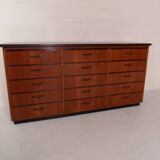 Classeur de magasin vintage des années 1950