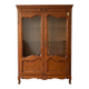 Classic style display cabinet in cherry wood