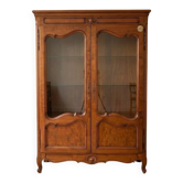 Vitrine bibliothèque style classique en merisier