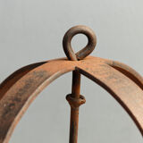 Wrought iron kitchen utensil holder
