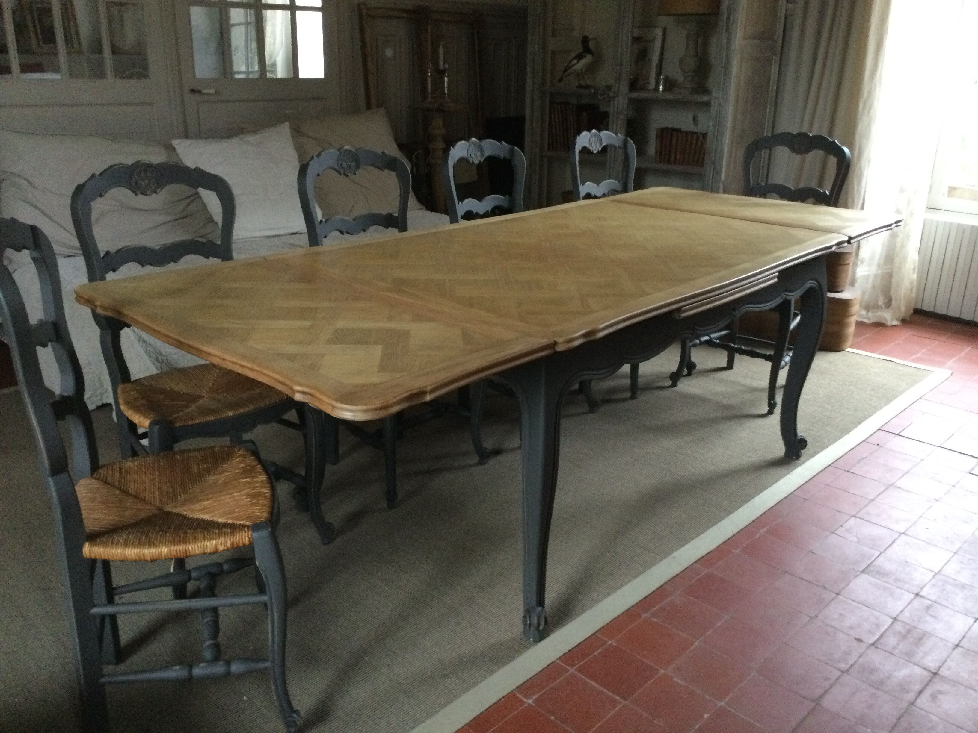 Old oak dining table
