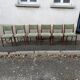 Set de 6 chaises scandinaves tissu vert