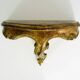 Vintage Florentine console in hand-painted and gilded wood. Year 50