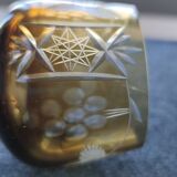 Two cut crystal glasses