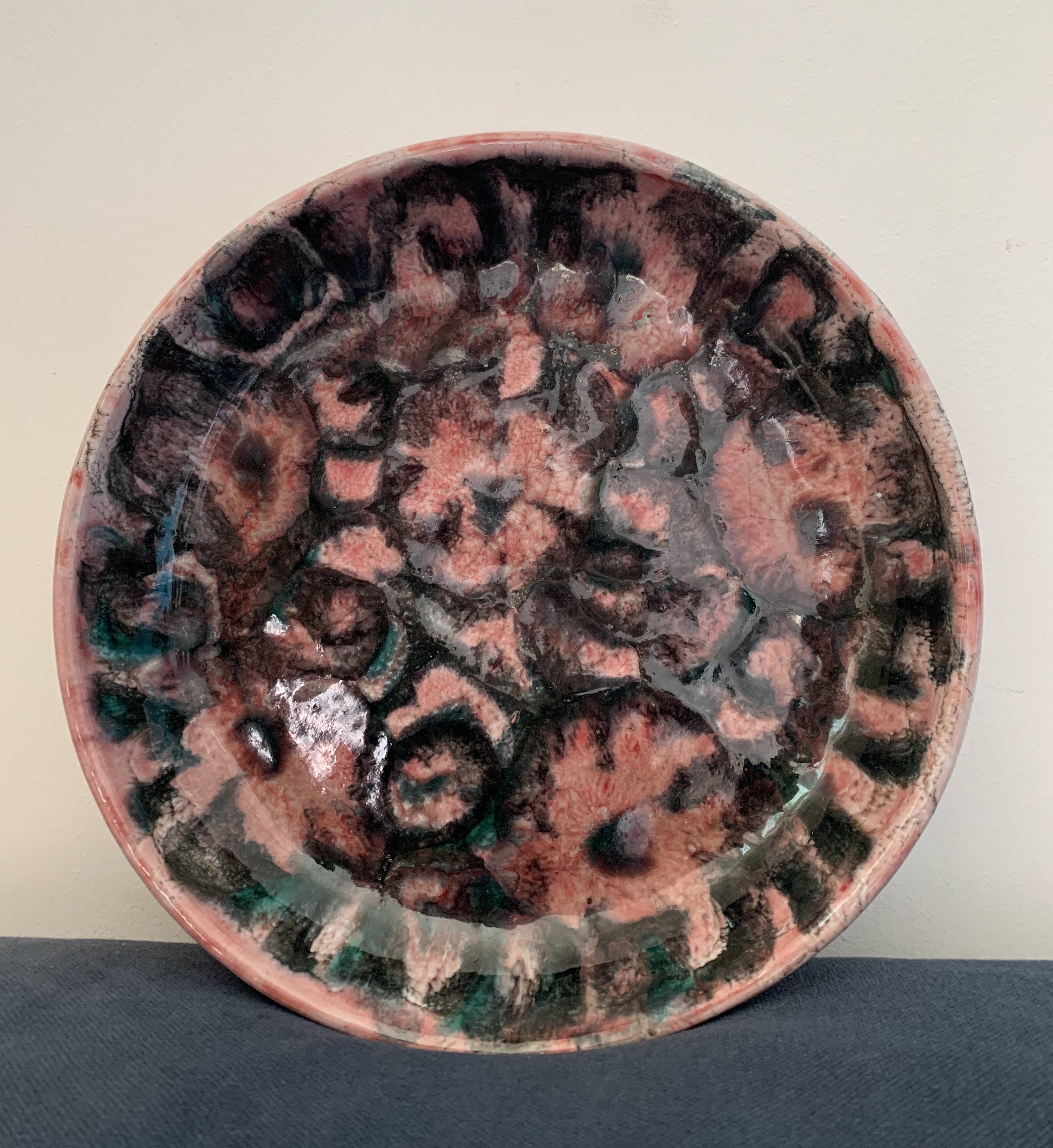 Cup or tidy ceramic signed Cazaux Biarritz