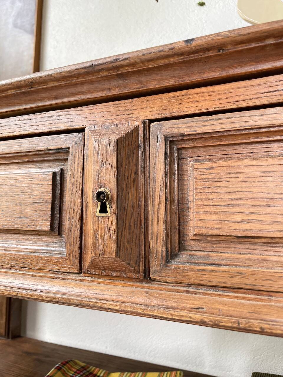 Drapière console en chêne 1950