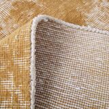 Turkish Traditional Mustard Vintage Area Rug, 108x211Cm