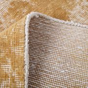 Tapis turc traditionnel vintage moutarde